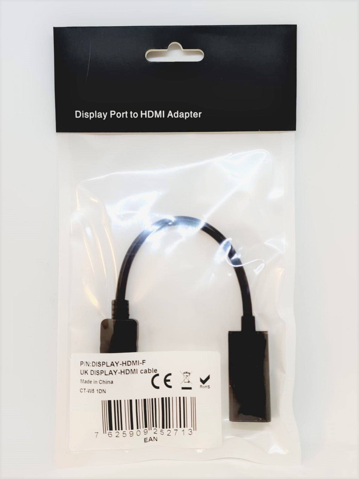 DisplayPort (Male) to HDMI (Female) adaptor