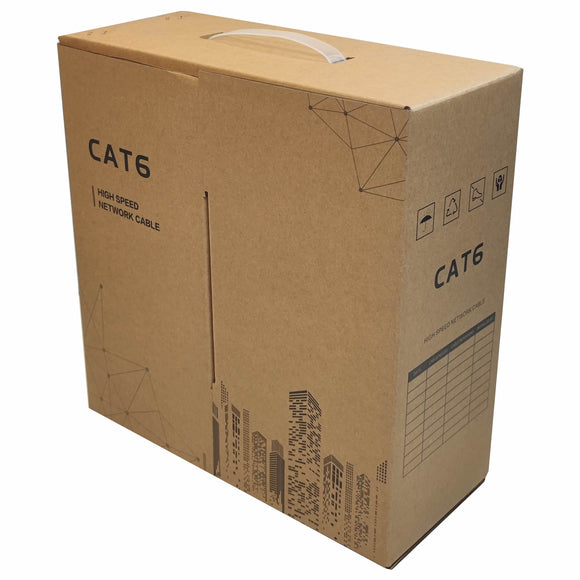 CAT 6 100M UTP Networking Data Ethernet Cable Solid Core CCA Box Black