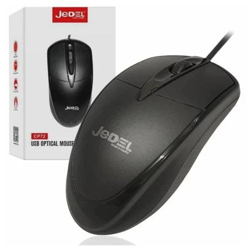 jedel  CP72 Wired Optical Mouse (Black)