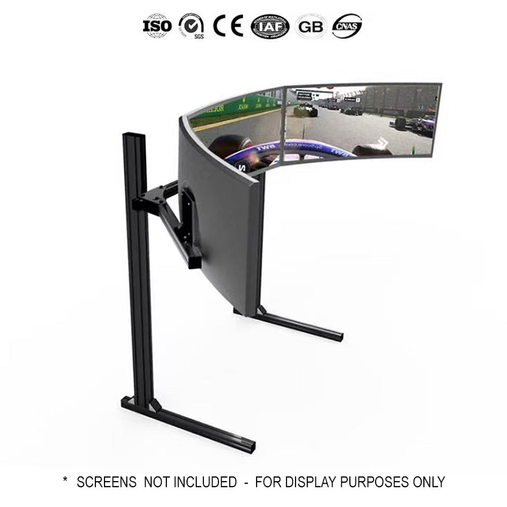 Triple Stand Alone Monitor Stand Ultimate Racing Motor E- Sports 17"-32"