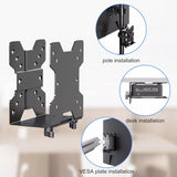 Thin Client Mount For Mini PC , Computer Monitor Stand Bracket Holder