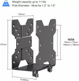 Thin Client Mount For Mini PC , Computer Monitor Stand Bracket Holder