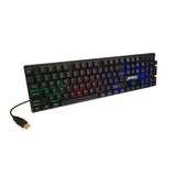 JEDEL 7 Colors RGB LED USB Wired Gaming Keyboard And Mouse Set PC Laptop UK (GK100 Black)