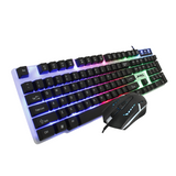 JEDEL 7 Colors RGB LED USB Wired Gaming Keyboard And Mouse Set PC Laptop UK GK100