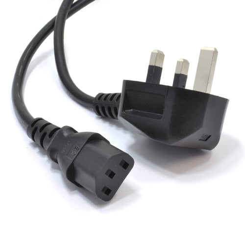 1.2M Kettle Lead Cables UK Plug - 3pin to IEC C5 power